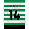 Turnbull Celtic FC Shirt Poster A4 20/21