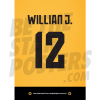 Willian J. Wolverhampton Shirt Poster A4 20/21