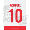 Rashford England Shirt Poster A4 20/21