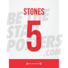 Stones England Shirt Poster A4 20/21