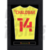 Chalobah Watford FC Framed Shirt Poster A4 20/21