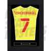 Zinckernagel Watford FC Framed Shirt Poster 20/21