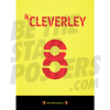 Cleverley Watford FC Shirt Poster A4 20/21