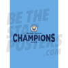 PL Champions 20/21 Manchester City Poster