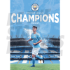 James Mcatee Man City Champions Poster A3 20/21
