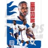 Raheem Sterling England Action Poster 20/21 A2/A3