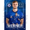 Timo Werner Chelsea FC Headshot Poster 20/21 A2