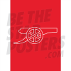 Arsenal FC Red Cannon Poster A2/A3