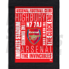  Arsenal FC Word Framed A3 Poster