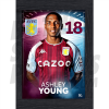 Young Aston Villa Framed Headshot Poster A4 21/22