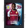 Davis Aston Villa Framed Headshot Poster A4 21/22