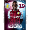 Nakamba Aston Villa FC Headshot Poster A4 21/22