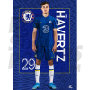 Havertz Chelsea FC Headshot Poster A3 21/22