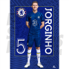 Jorginho Chelsea FC Headshot Poster A3 21/22