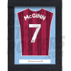 McGinn Aston Villa Shirt Framed Poster A4 21/22