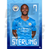 Sterling Man City FC Headshot Poster A4 21/22