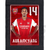 Aubameyang Arsenal Framed Headshot Poster A3 21/22