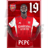 Pepe Arsenal FC Headshot Poster A4 21/22