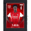 Saka Arsenal Framed Headshot Poster A4 21/22