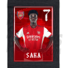 Saka Arsenal Framed Headshot Poster A3 21/22