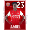 Sambi Arsenal FC Headshot Poster A4 21/22