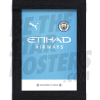 Man City FC Home Shirt Framed Poster A4 21/22