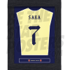 Saka Arsenal FC Away Shirt Framed Poster A4 21/22