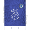 Chelsea FC Home Shirt Unframed Poster A3 21/22