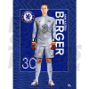 Berger Chelsea FC Headshot Poster A4 21/22