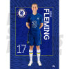Fleming Chelsea FC Headshot Poster A3 21/22
