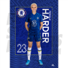 Harder Chelsea FC Headshot Poster A4 21/22
