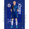 Kirby Chelsea FC Headshot Poster A3 21/22