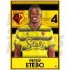 Etebo Watford FC Headshot Poster A3 21/22