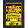 Fletcher Watford Framed Headshot Poster A3 21/22