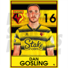 Gosling Watford FC Headshot Poster A3 21/22