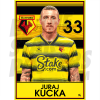 Kucka Watford FC Headshot Poster A4 21/22