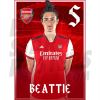 Beattie Arsenal FC Headshot Poster A4 21/22