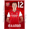 Maanum Arsenal FC Headshot Poster A4 21/22