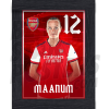 Maanum Arsenal FC Framed Headshot Poster A3 21/22