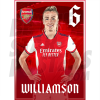 Williamson Arsenal FC Headshot Poster A4 21/22