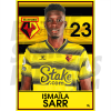 Sarr Watford FC Headshot Poster A4 21/22
