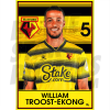 Troost-Ekong Watford FC Headshot Poster A3 21/22