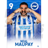 Maupay BHAFC Headshot Poster A3 21/22