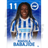 Babajide BHAFC Headshot Poster A4 21/22