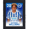 Williams BHAFC Framed Headshot Poster A3 21/22
