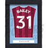 Bailey Aston Villa Shirt Framed Poster A4 21/22
