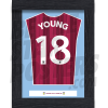 Young Aston Villa Shirt Framed Poster A4 21/22