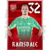 Ramsdale Arsenal FC Headshot Poster A3 21/22