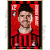 Brady AFC Bournemouth Headshot Poster A3 21/22