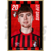 Davis AFC Bournemouth Headshot Poster A4 21/22